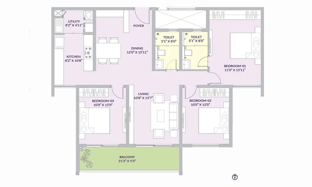 flats in Century Liva